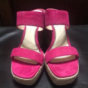 Hot pink Jessica Simpson wedge!
